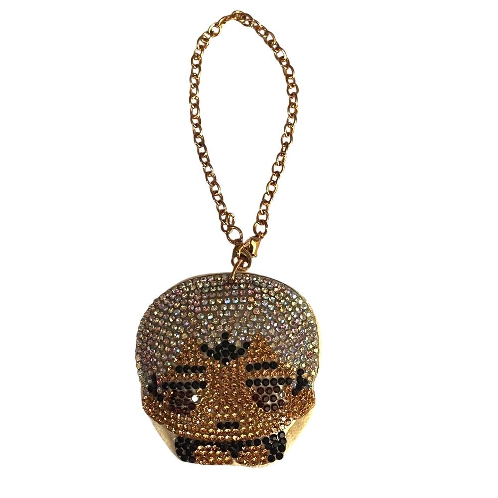 Haikyu!! Kita Shinsuke Rhinestones And A Gold Chain Keyring Charm
